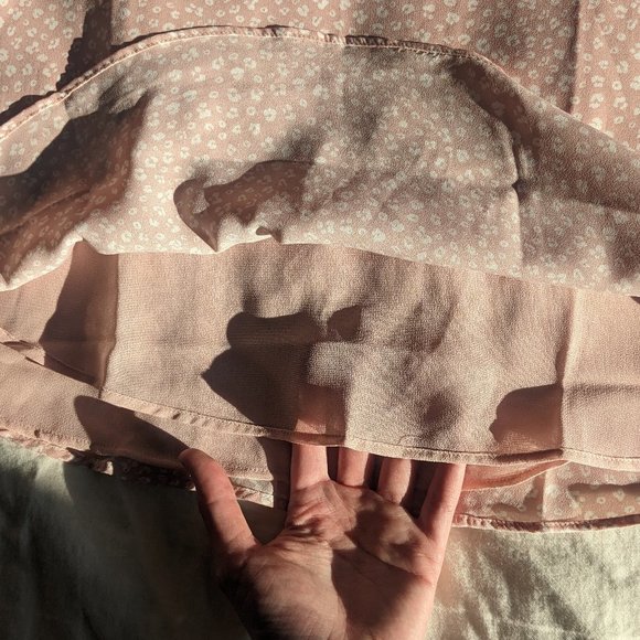 Pink Rose Lined Sleeveless Blouse - Picture 3 of 4